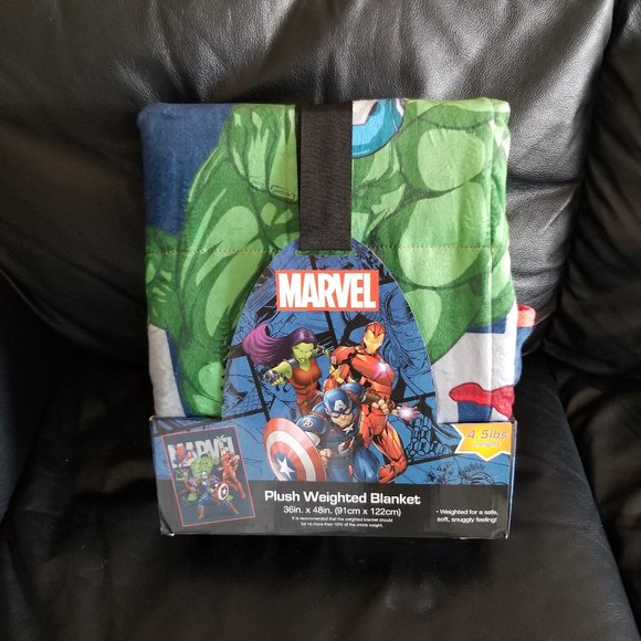 Marvel Other - Marvel Plush Weighted Blanket (4.5lbs) 36" x 48"